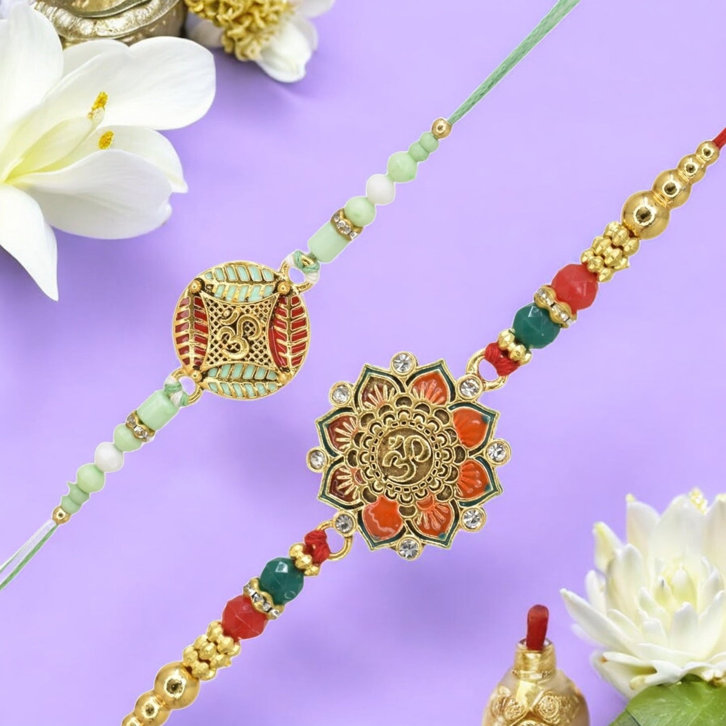 Rakhi with Greeting Card and Box