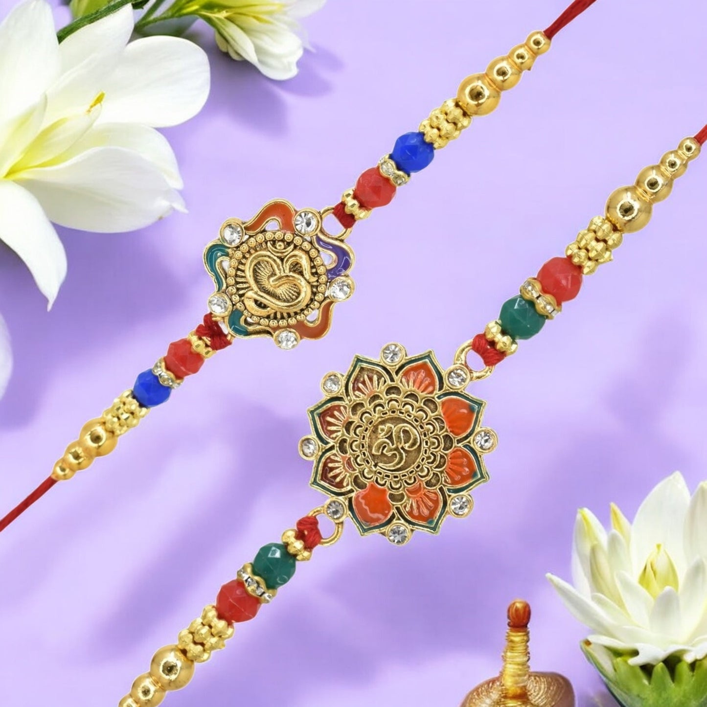 Rakhi with Greeting Card and Box