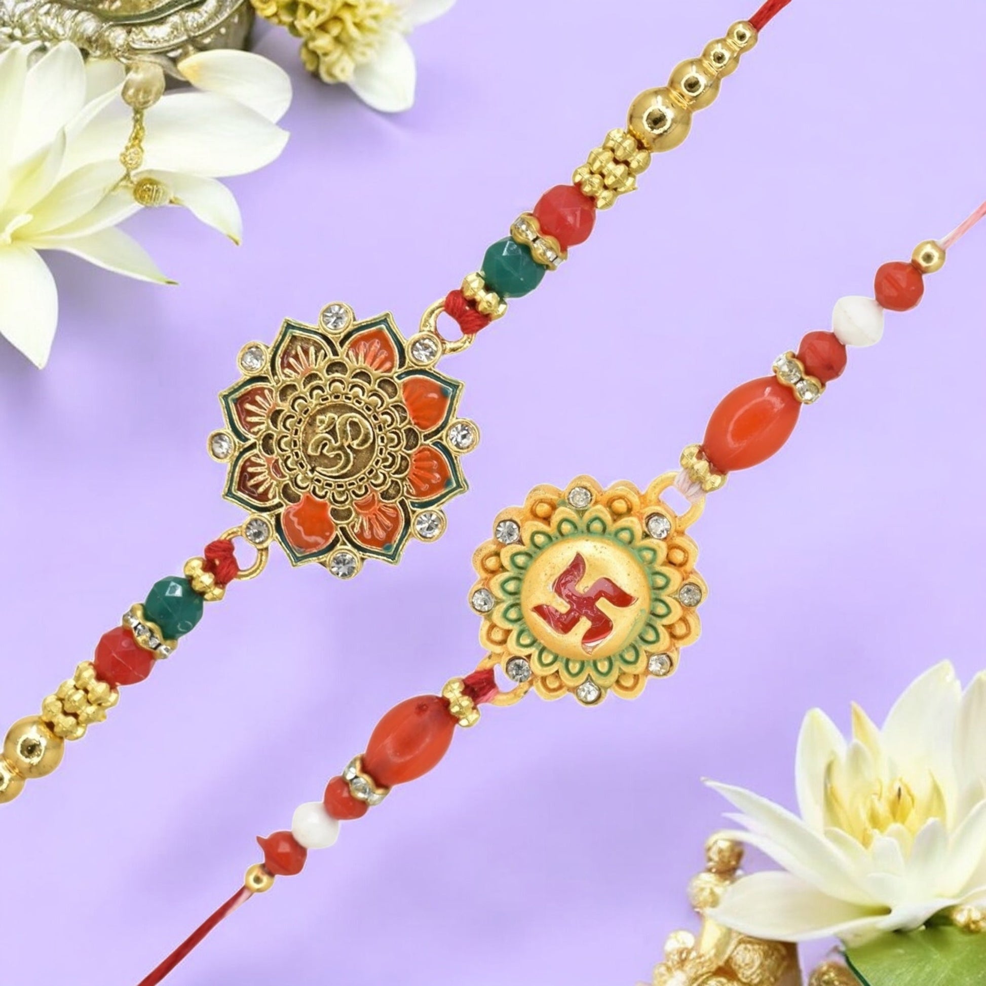 Rakhi with Greeting Card and Box