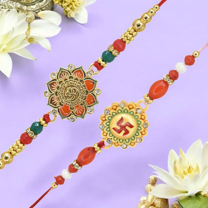 Rakhi with Greeting Card and Box