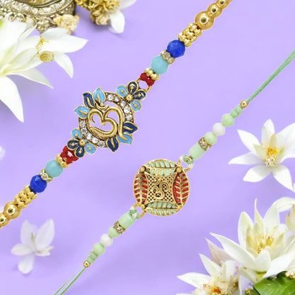 Rakhi with Greeting Card and Box