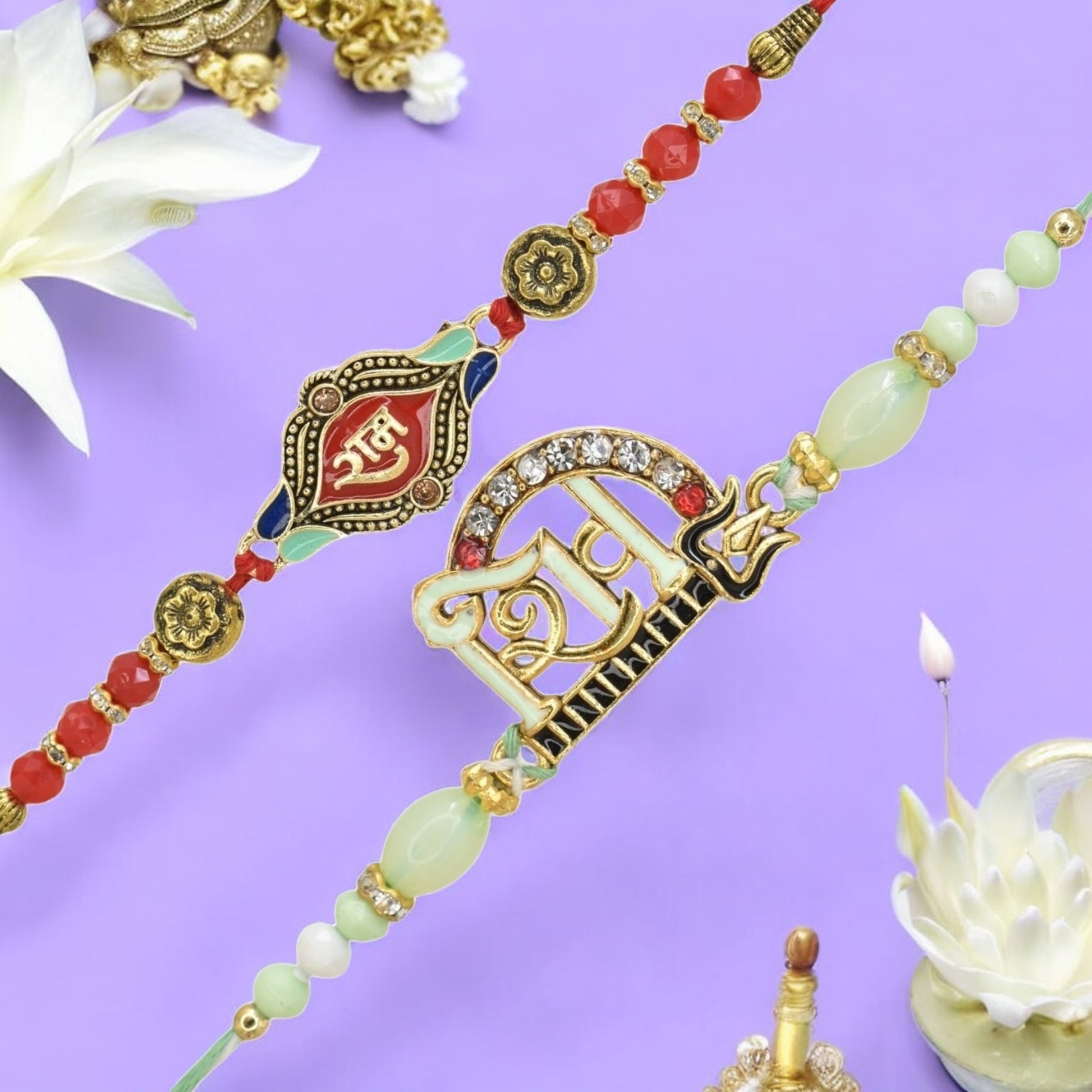 Rakhi with Greeting Card and Box