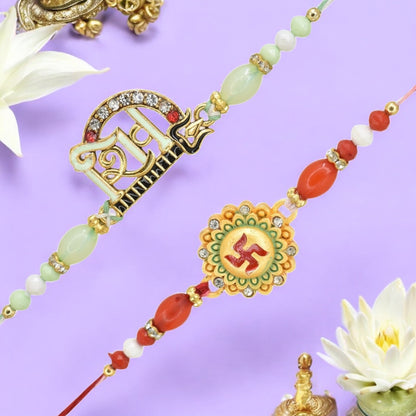 Rakhi with Greeting Card and Box