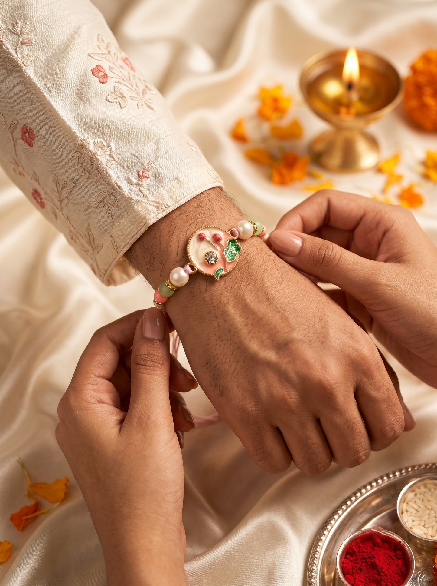 Latest Design Pastel Rakhi for Brother