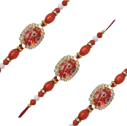 Silver Diamond Rakhi