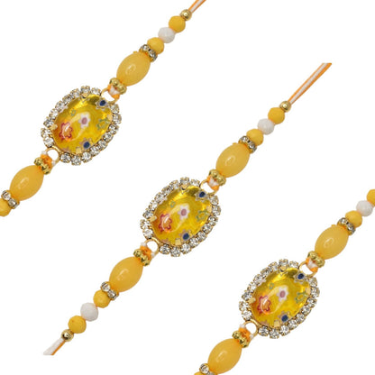 Silver Diamond Rakhi