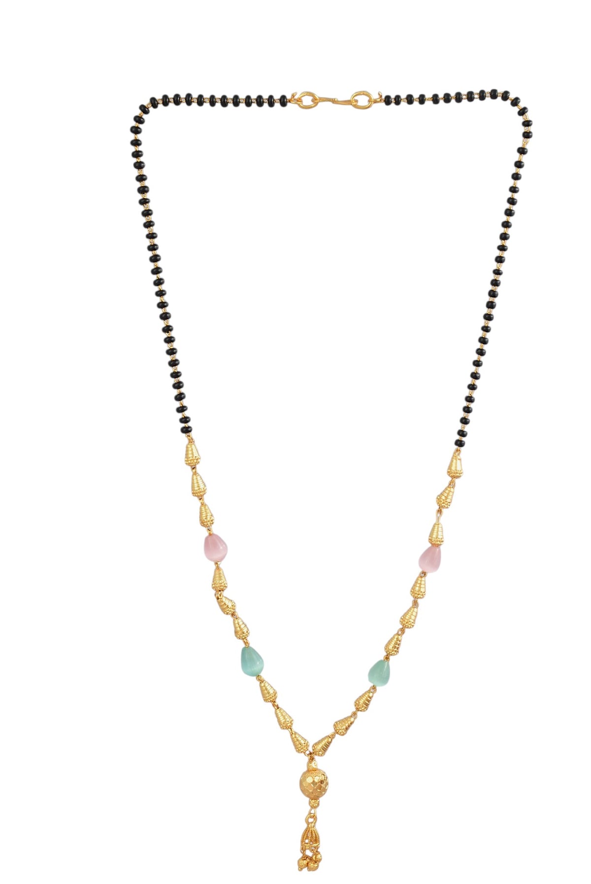 Traditional Statement Gold Plated Beaded Necklace for Women