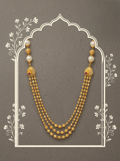 Ethnic Gold-Toned Tanmaniya Necklace for Women