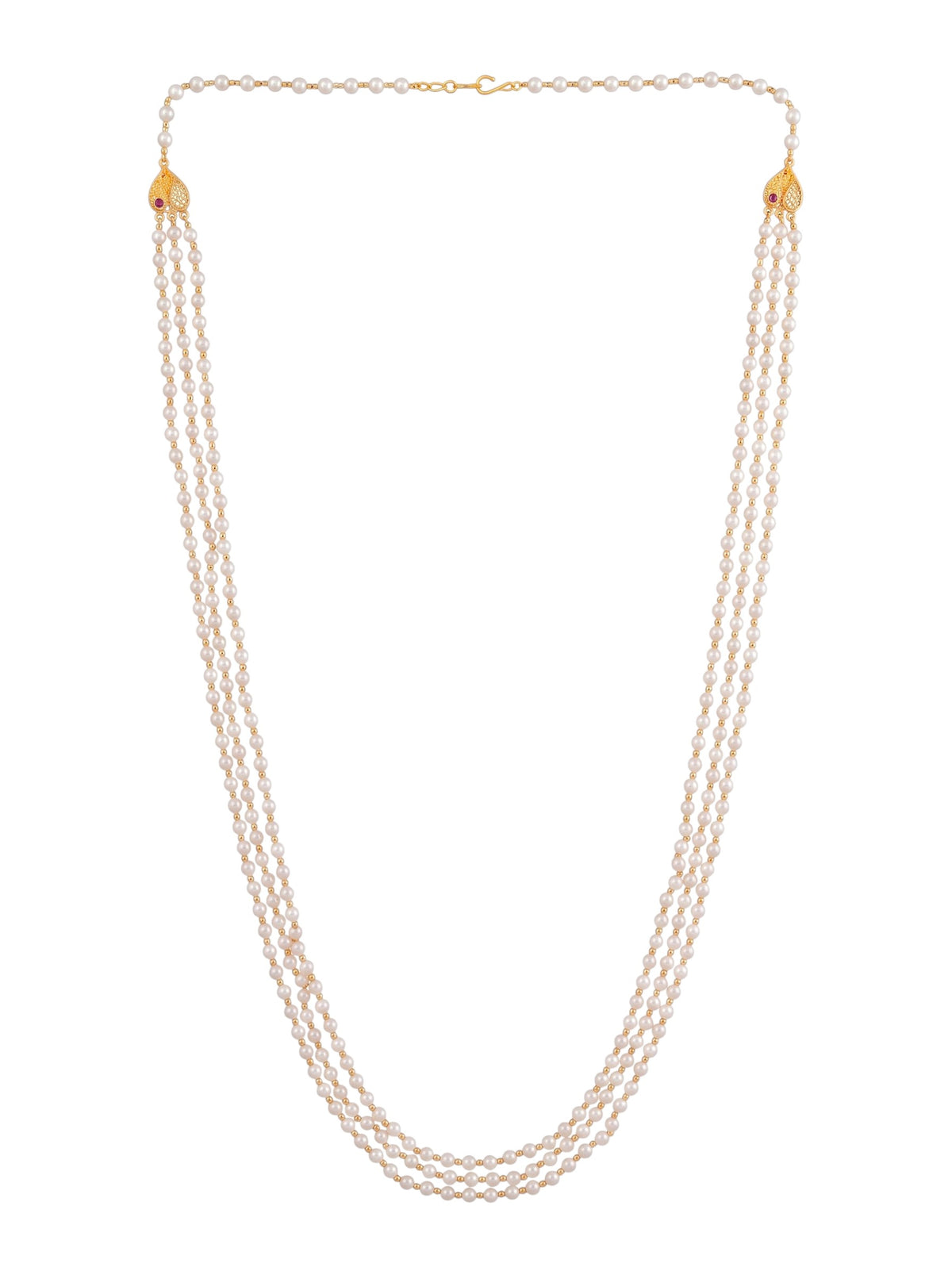 Ethnic Long 30 Inch Three Layer Mala Necklace for Women