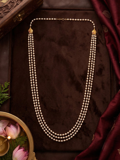 Ethnic Long 30 Inch Three Layer Mala Necklace for Women
