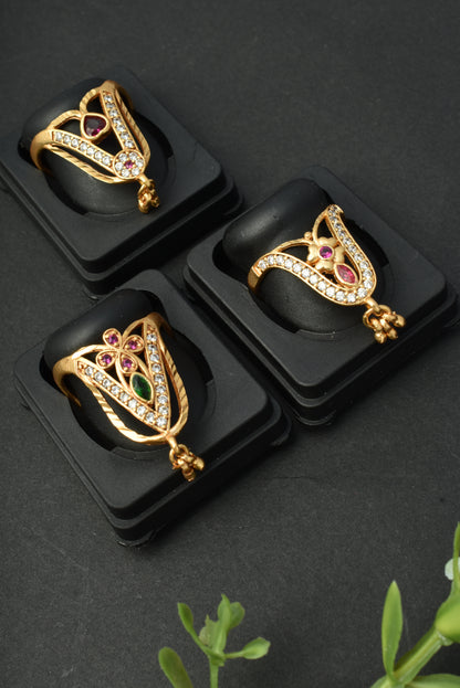Women's Traditional Ethnic Combo of 3 Statement Ring