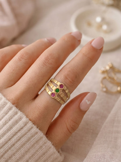 Women's Ethnic Statement Ring for Festive, Wedding