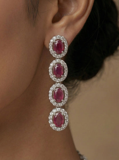 Necklace,american diamond set,ad set,silver set