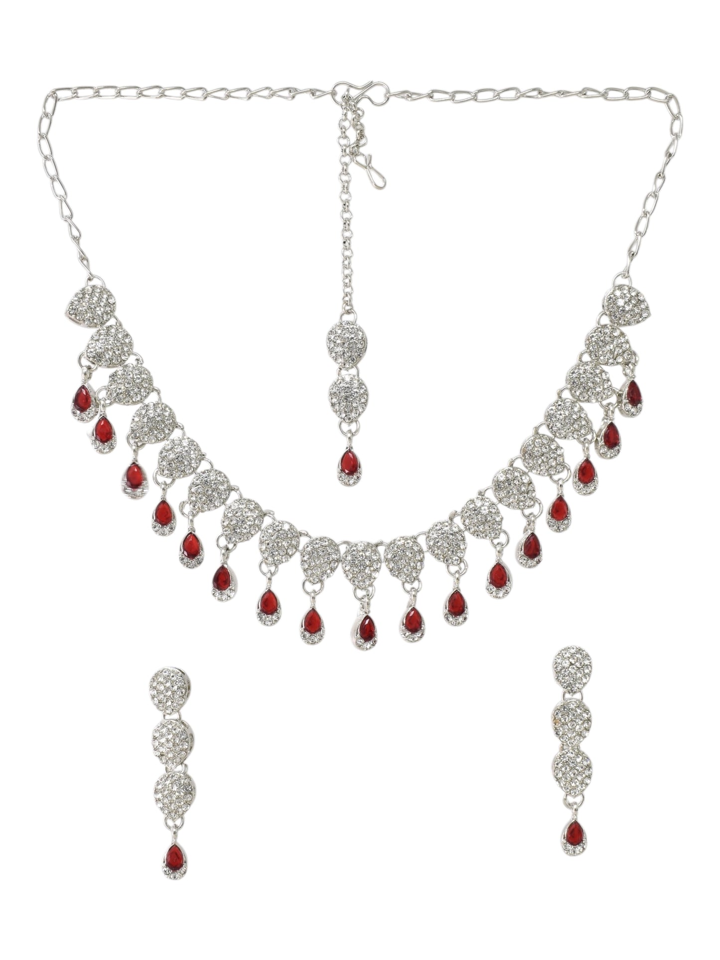 Necklace,american diamond set,ad set,silver set