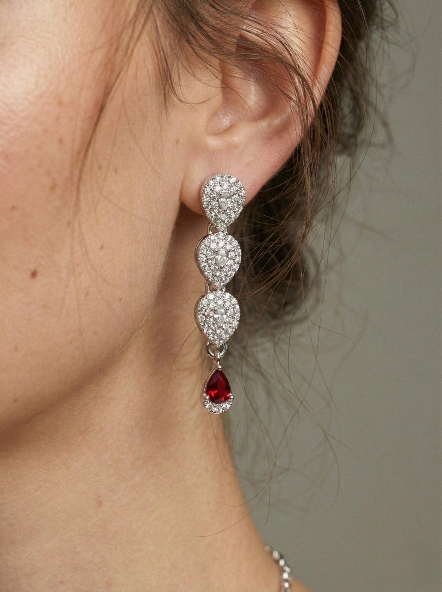 Necklace,american diamond set,ad set,silver set