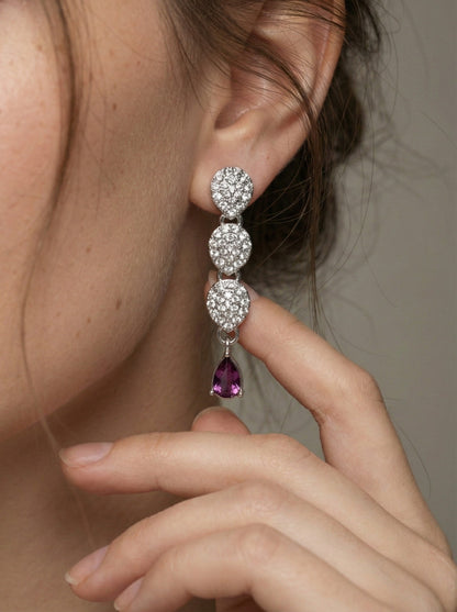 Necklace,american diamond set,ad set,silver set