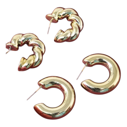 Trendy earring women,Combo earring,golden trending earrings, Pack of 2 Korean Teardrops and hoops earrings studs for women n girls,Korean earring combo,Hoop earrings,drop earrings,tiny earrings,minimlist earrings,celestial higgie earrings for girls n women,gift ideas Korean Jewelery