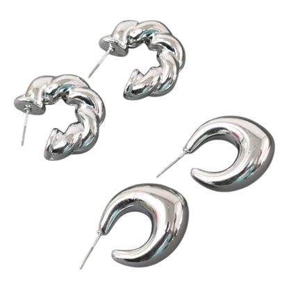 Trendy earring women,Combo earring,golden trending earrings, Pack of 2 Korean Teardrops and hoops earrings studs for women n girls,Korean earring combo,Hoop earrings,drop earrings,tiny earrings,minimlist earrings,celestial higgie earrings for girls n women,gift ideas Korean Jewelery