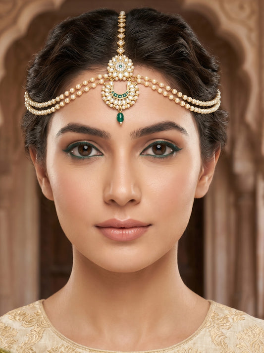 Gold-Toned Ethnic Maang Tikka