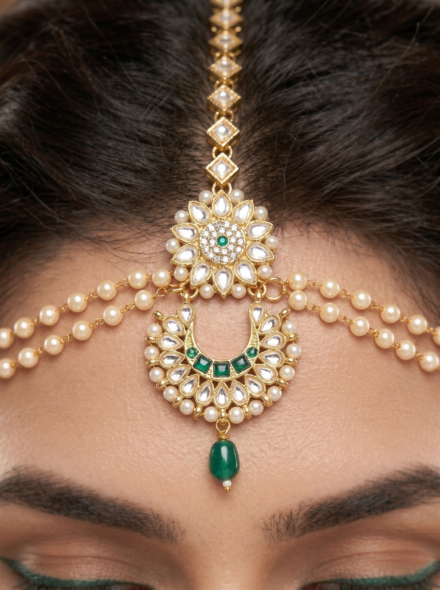 Gold-Toned Ethnic Maang Tikka