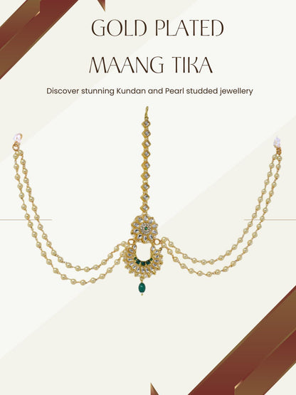 Gold-Toned Ethnic Maang Tikka