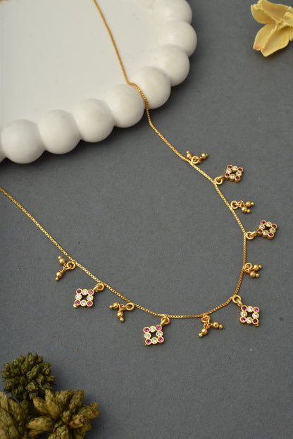 Ethnic Gold-Toned Tanmaniya Necklace for Women