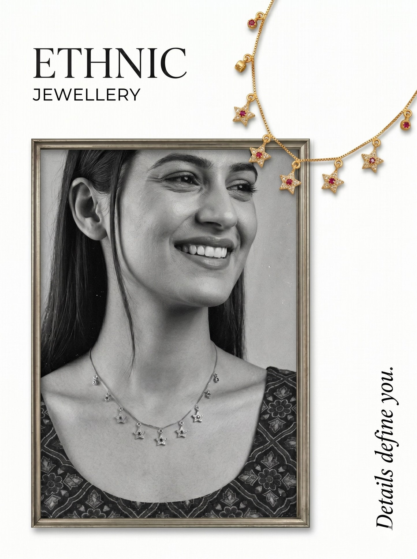 Ethnic Gold-Toned Tanmaniya Necklace for Women