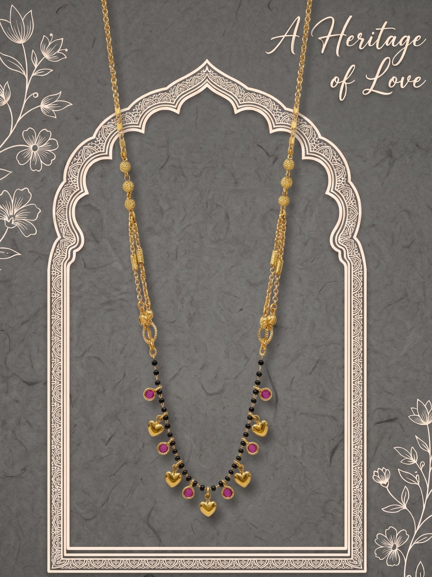 Gold-Toned Stone Studded Mangalsutra with Matching Earrings Combo Set