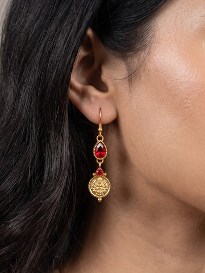 Gold-Plated Temple Coin Wire Necklace Set for Women and Girls