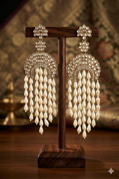 Women Ethnic Oxidised Traditional Statement Earrings for Women
