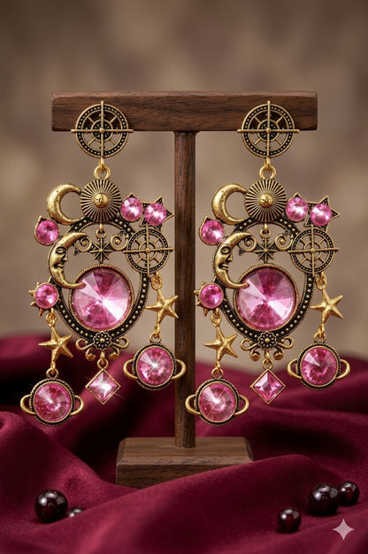 Women Ethnic Oxidised Traditional Statement Earrings for Women