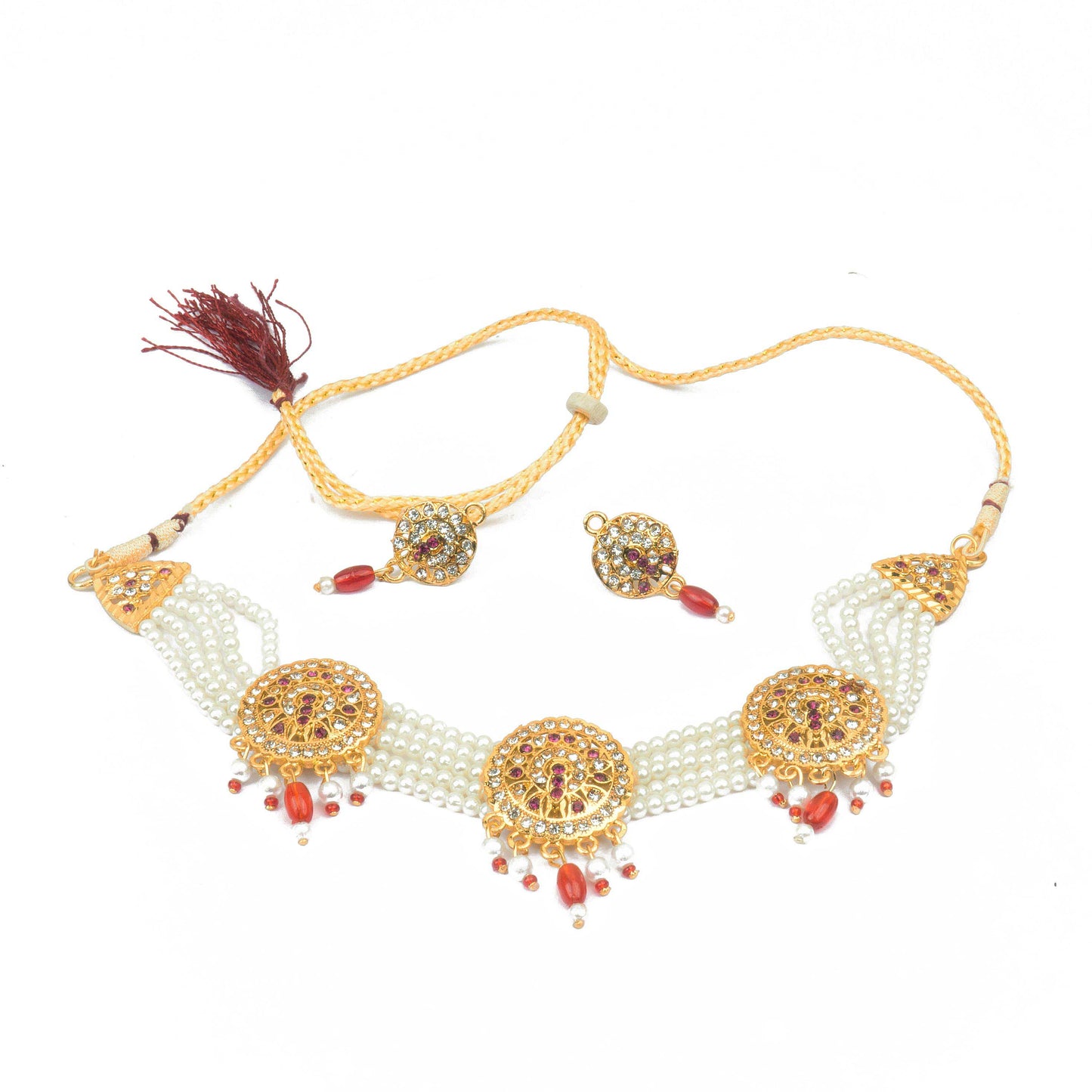 Rajputana Fashionable American Diamond Choker set