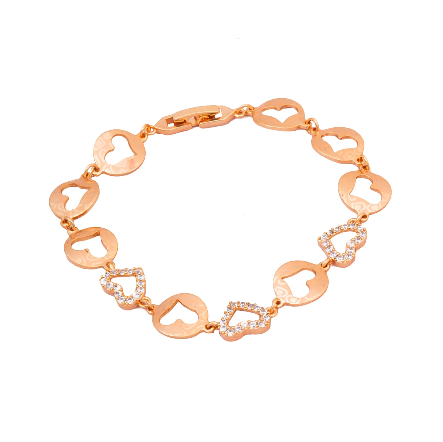 Rose Gold Heart Shape Love Bracelet