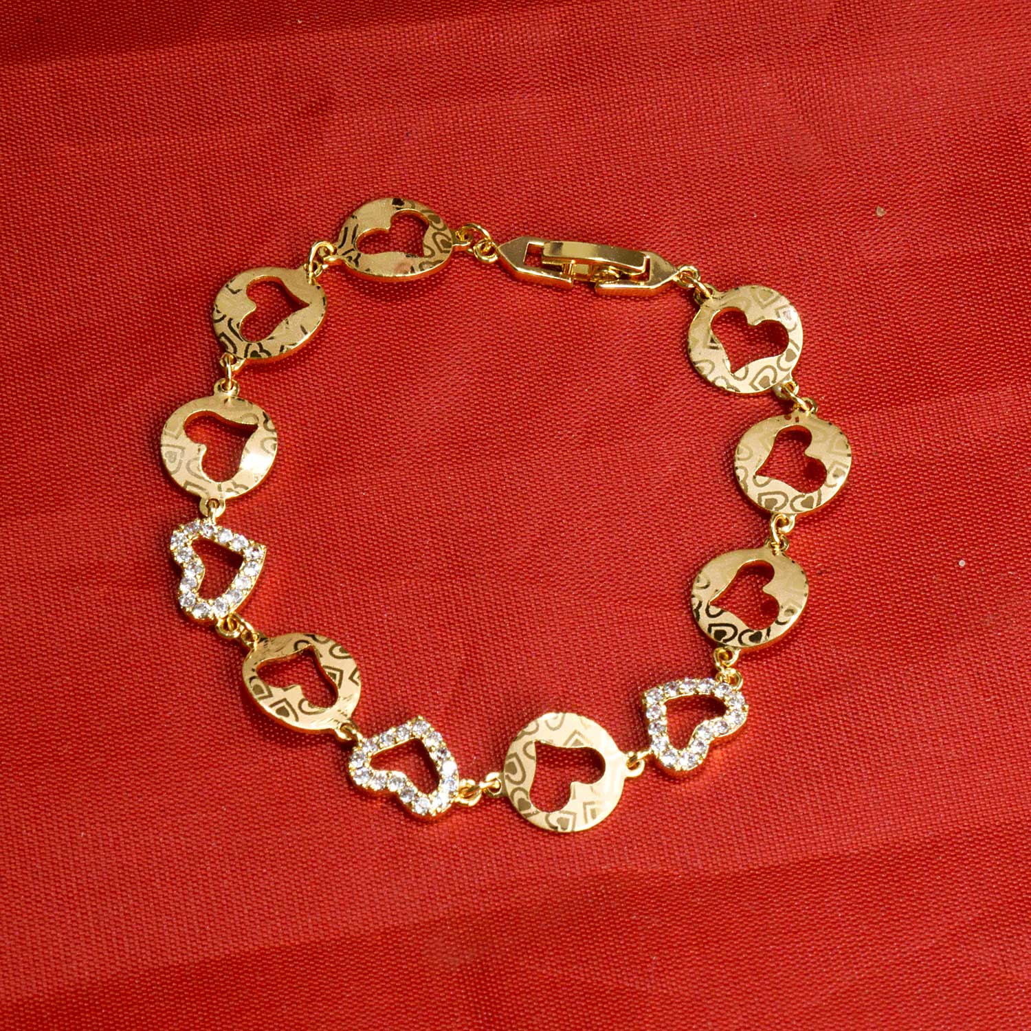 Rose Gold Heart Shape Love Bracelet