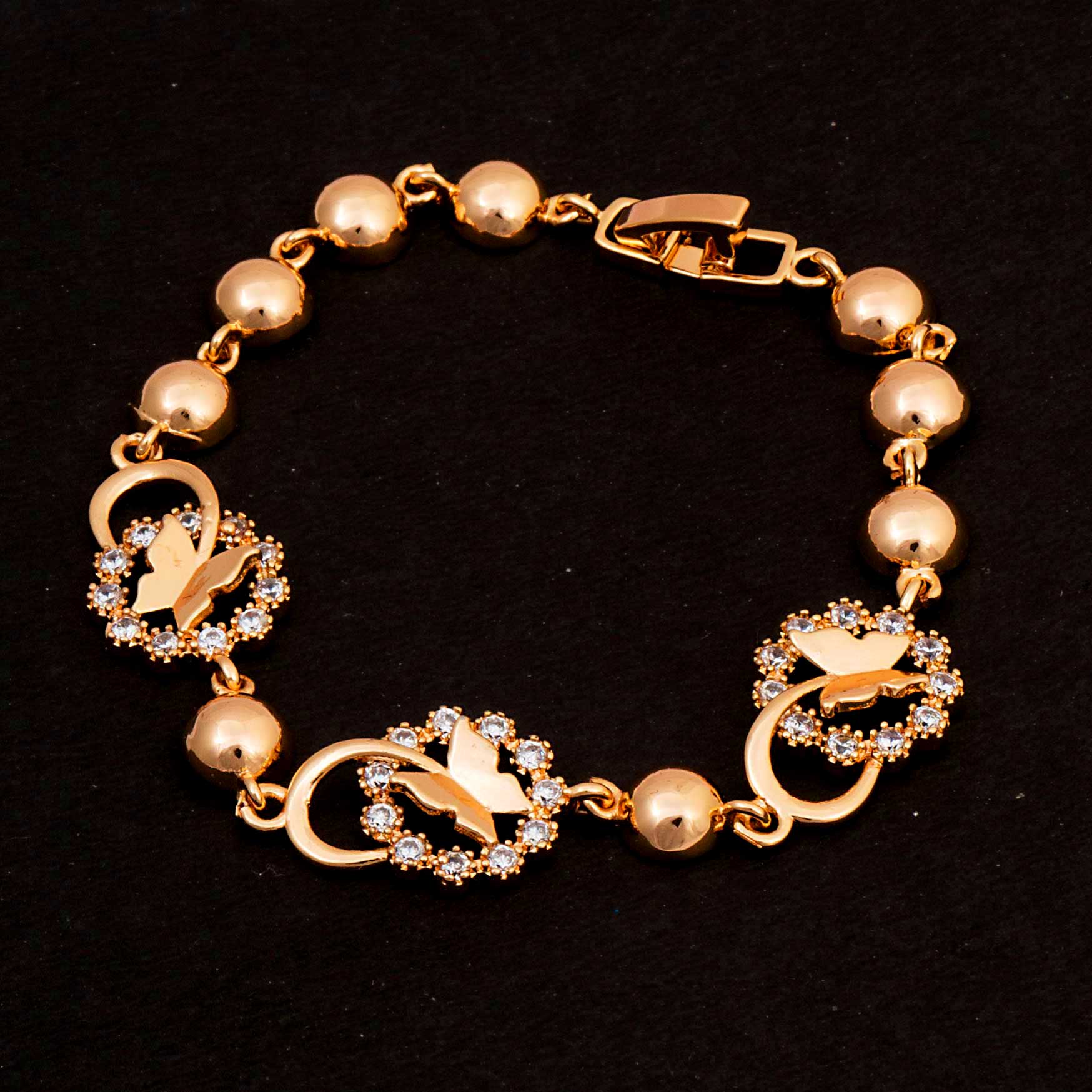 Rose Gold Butterfly Shape Bracelet