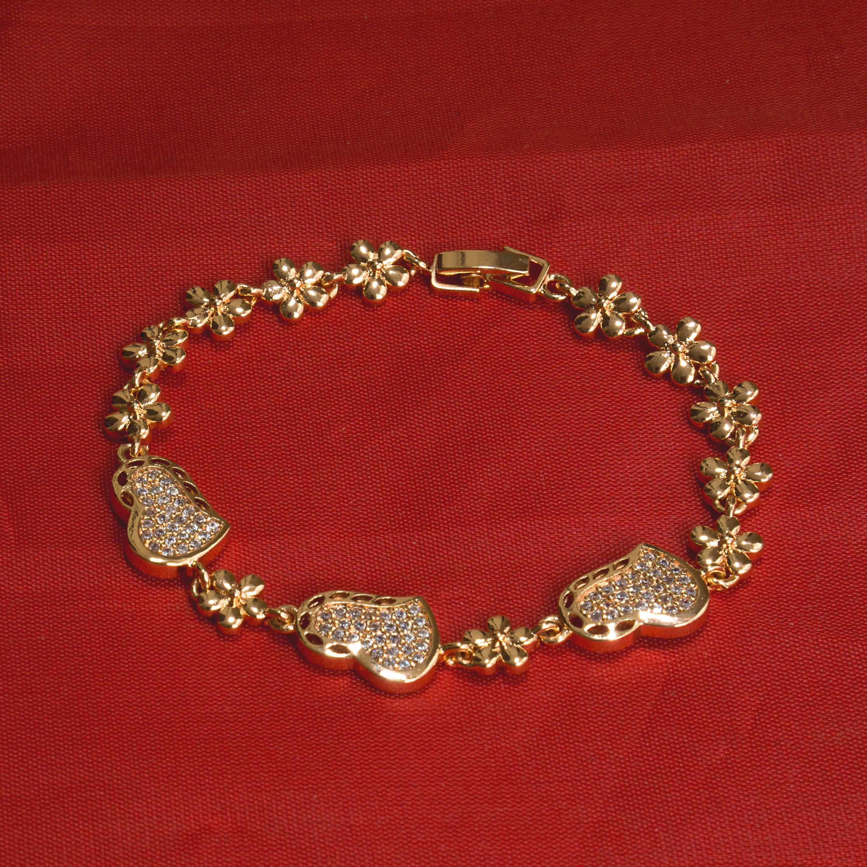 Rose Gold American Diamond Work Bracelet