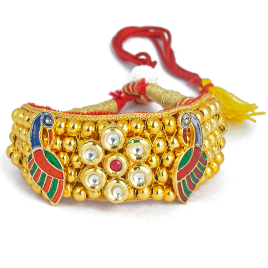 Royal Rajputi Punsi Pocchi Hand Bracelet