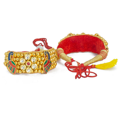 Royal Rajputi Punsi Pocchi Hand Bracelet