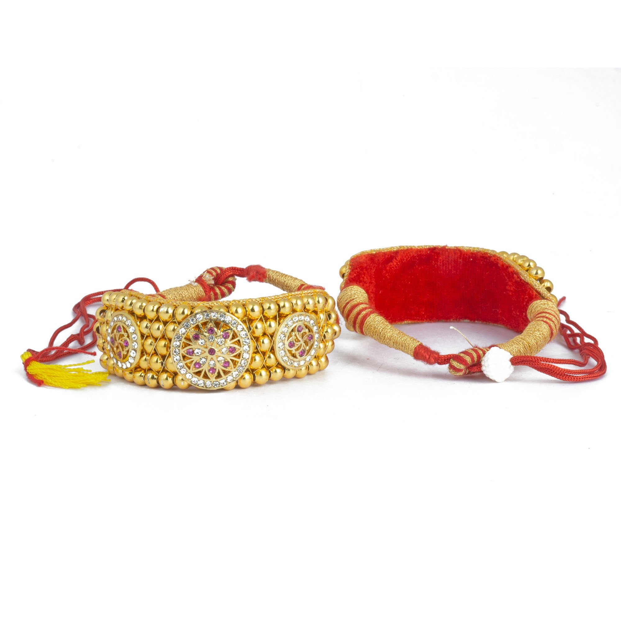 Buy Kada Designer Gold Plated or Silver Hand Bracelet Bangle Style For Girl  and Women SET OF 2 PCS Online  Get 51 Off