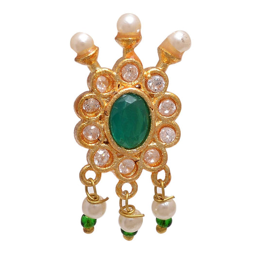 Non-piercable besar or Nath or Nose pin for Women (Style 1)