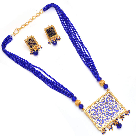 Thewa Choker Necklace Set for Women