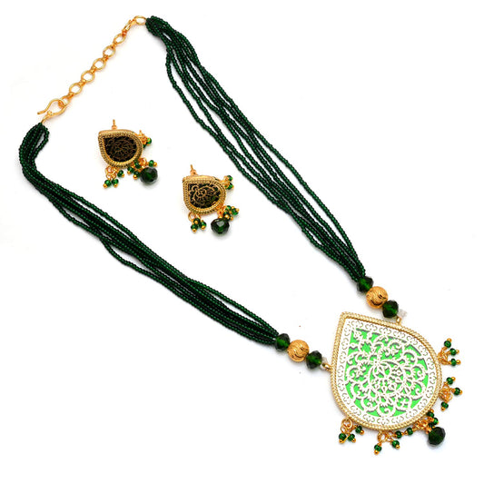 Thewa Choker Necklace Set for Women