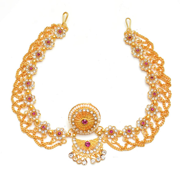 Traditional Rajasthani Style Gold Plated rakhdi borla for Women
