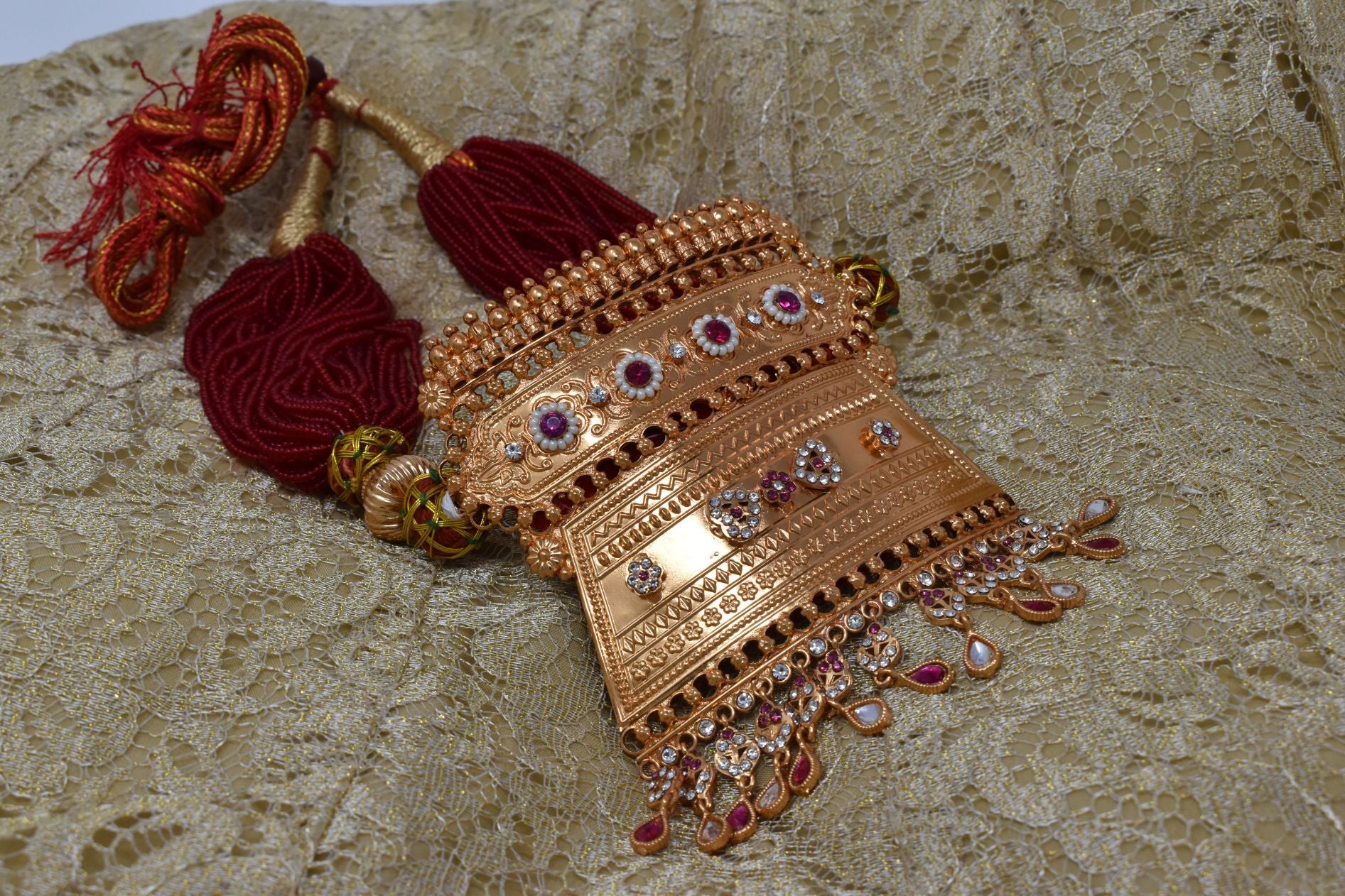 Indian Jewellery from Meira Jewellery:Rajasthani Jewellery,Royal Rajputi Marron Timaniya Aad give Exclusive Rajputana Look