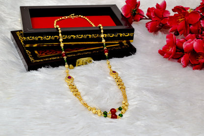 Sparkling Gold plated   American Diamond Mangalsutra