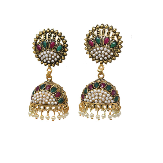 oxodized Jhumkas