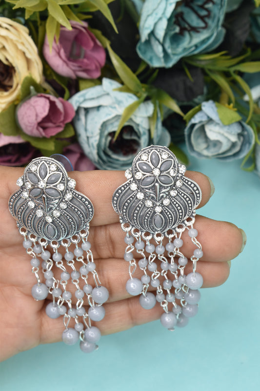 Earrings Jhumaki,Jumakas big,jhumkiyaan for women,Stylish partywear multicolored German silver earrings,big partywear bollywood style Earrings  