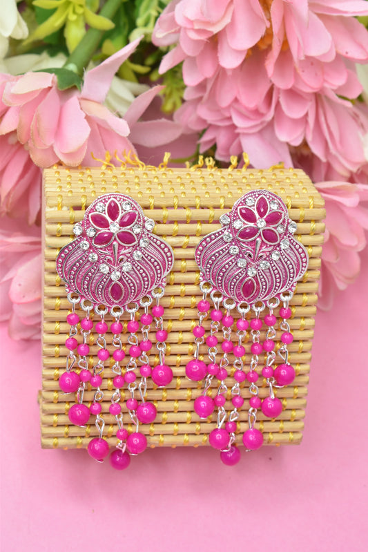 Earrings Jhumaki,Jumakas big,jhumkiyaan for women,Stylish partywear multicolored German silver earrings,big partywear bollywood style Earrings  