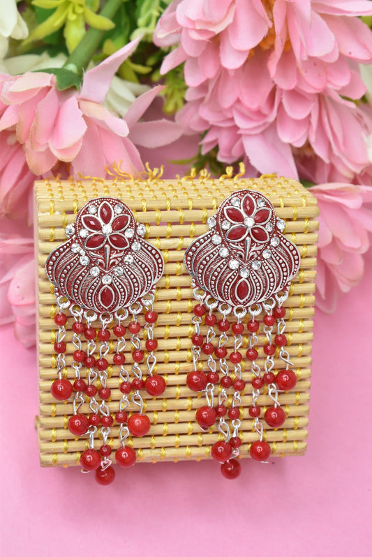 Earrings Jhumaki,Jumakas big,jhumkiyaan for women,Stylish partywear multicolored German silver earrings,big partywear bollywood style Earrings  