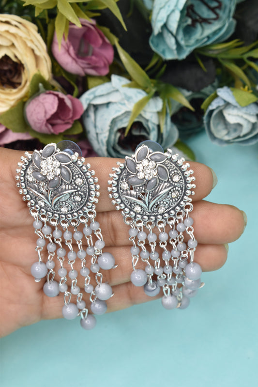 Earrings Jhumaki,Jumakas big,jhumkiyaan for women,Stylish partywear multicolored German silver earrings,big partywear bollywood style Earrings  